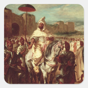 Abd Ar-Rahman  Sultan of Morocco Square Sticker