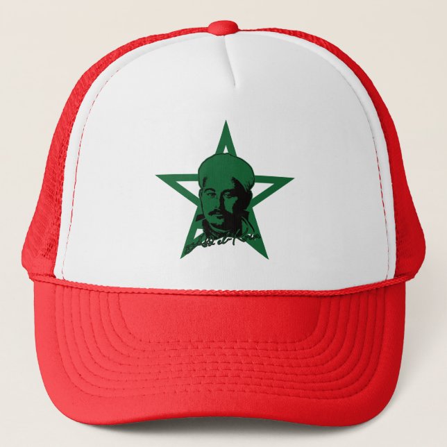 Abd el-Krim Rif Leader Graphic Style Abdelkarim Trucker Hat (Front)