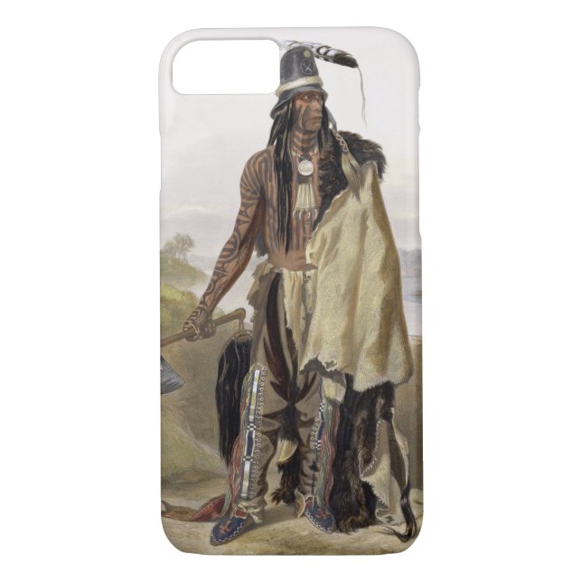 Abdih Hiddisch, a Minitarre Chief, plate 24 from V Case-Mate iPhone Case (Back)