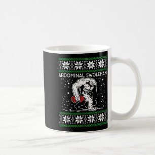 Abdominal Swoleman Yeti Fun Christmas Gym Weightli Coffee Mug