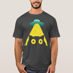 abduct cat funny cat ufo T-Shirt