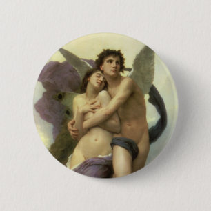 Abduction (aka Ravishment) of Psyche by Bouguereau 6 Cm Round Badge