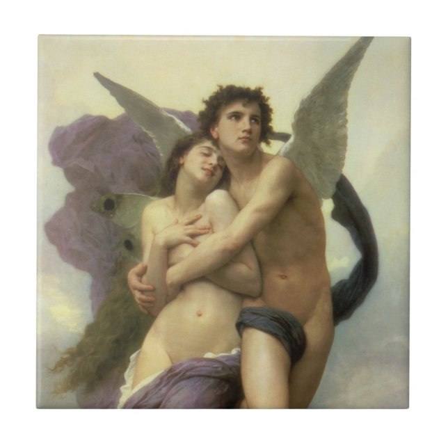 Abduction (aka Ravishment) of Psyche by Bouguereau Tile (Front)