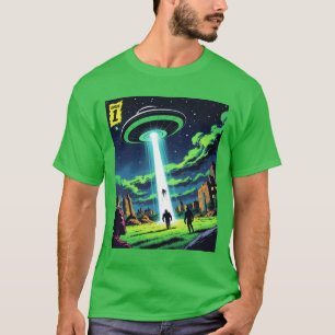 Abduction Comics: A Retro Sci-Fi Adventure T-Shirt
