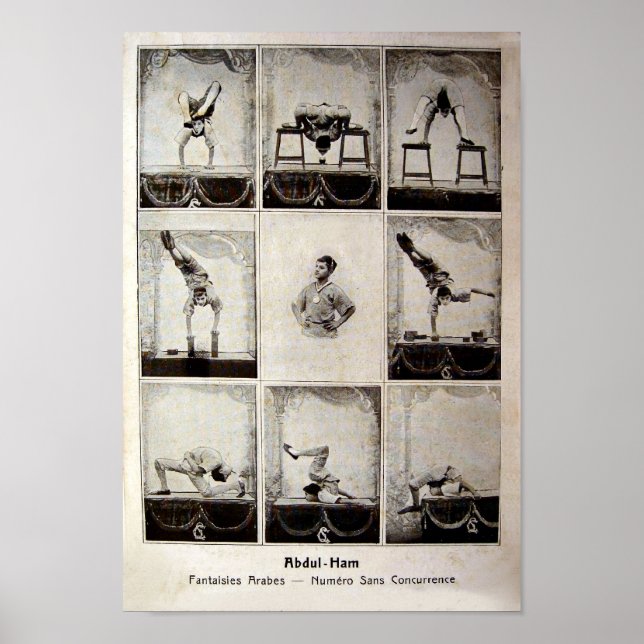 Abdul Ham Vintage Circus Poster (Front)