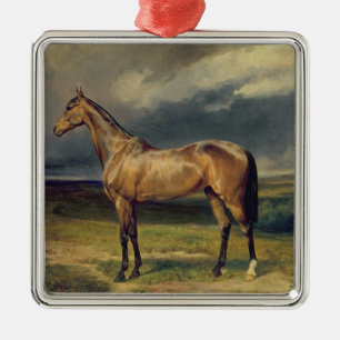 Abdul Medschid' the chestnut arab horse, 1855 Metal Tree Decoration