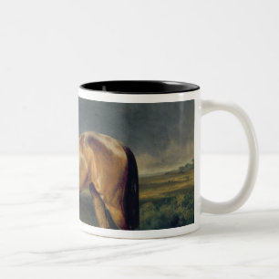 Abdul Medschid' the chestnut arab horse, 1855 Two-Tone Coffee Mug