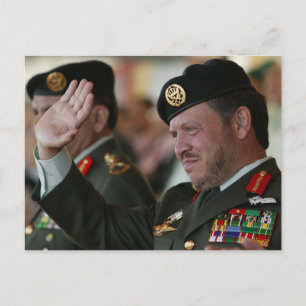 Abdullah II ibn al-Hussein, King of Jordan Postcard
