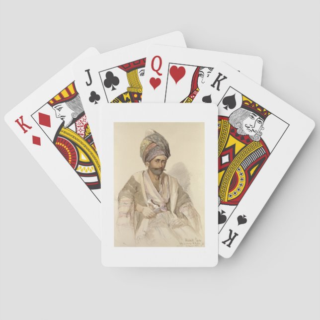 Abdullah - Kurd from Bitlis, 1852 Playing Cards (Back)