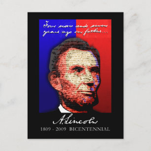 Abe Lincoln - Bicentennial Postcard