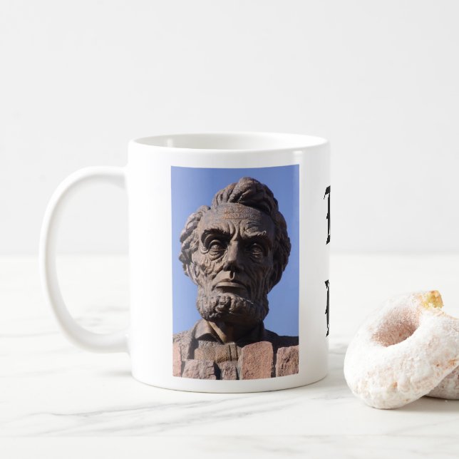 Abe Lincoln Coffee Mug (With Donut)