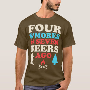Abe Lincoln Drinking Four Smores and Seven Beers A T-Shirt