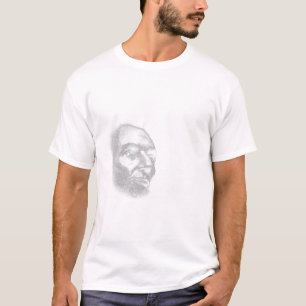 Abe Lincoln - Elegant White on Black T-Shirt