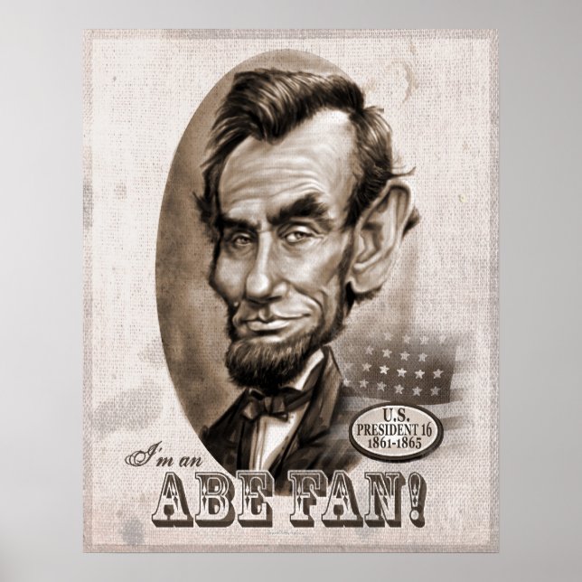 Abe Lincoln Fan Poster (Front)