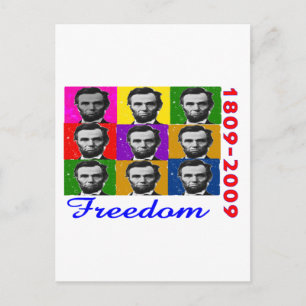 Abe Lincoln FREEDOM 1809 2009 Unique Gifts Postcard
