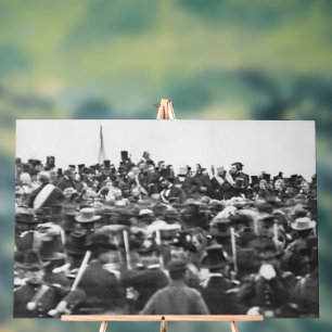 Abe Lincoln Gettysburg Address: End of Civil War Acrylic Sign