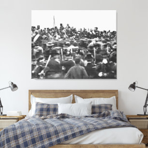 Abe Lincoln Gettysburg Address: End of Civil War Canvas Print