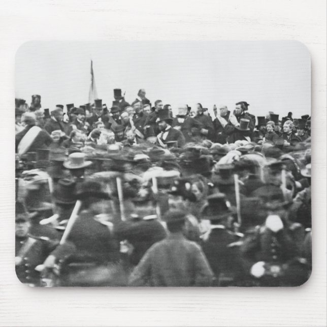 Abe Lincoln Gettysburg Address: End of Civil War Mouse Mat (Front)