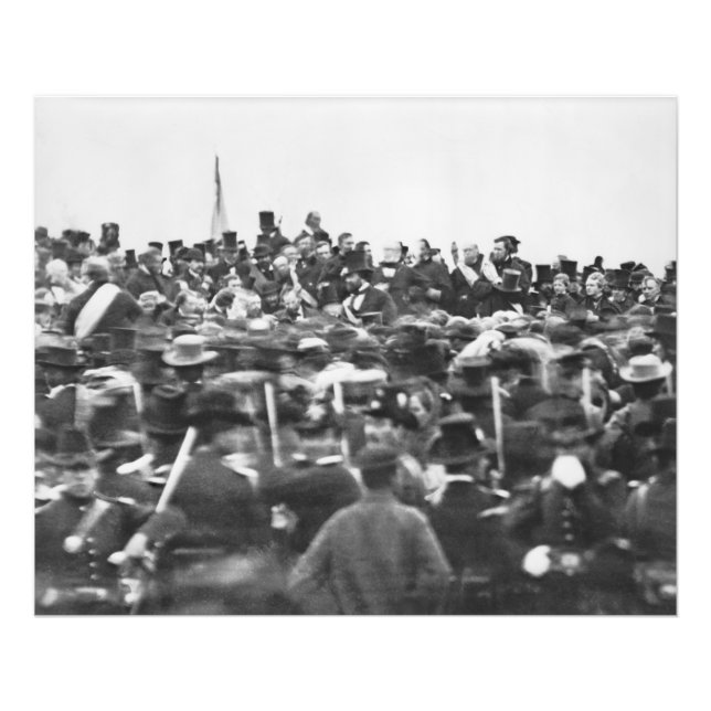 Abe Lincoln Gettysburg Address: End of Civil War Photo Print (Front)