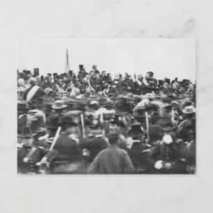 Abe Lincoln Gettysburg Address: End of Civil War Postcard
