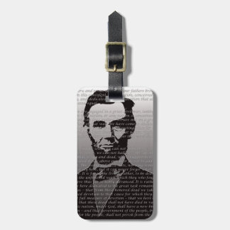 Abe Lincoln Gettysburg Address Luggage Tag