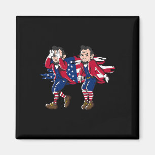 Abe Lincoln Griddy American Flag 4th Of July Magnet