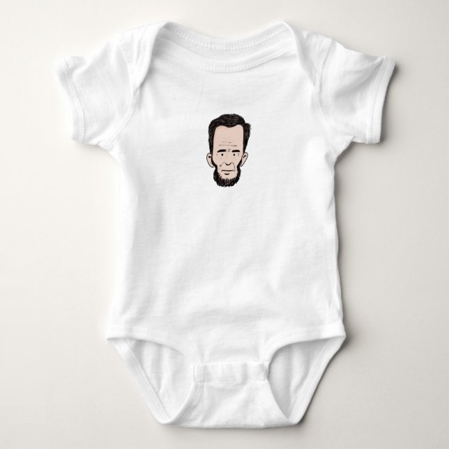 Abe Lincoln infant bodysuit (Front)
