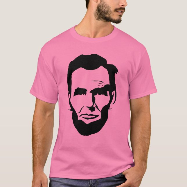 Abe Lincoln Pink T-Shirt (Front)
