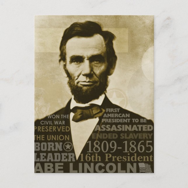 Abe Lincoln Postcard (Front)