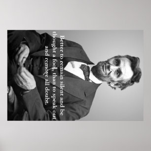Abe Lincoln quote poster