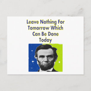 Abe Lincoln Quote T-Shirts & Gifts Postcard