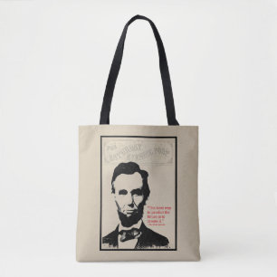 Abe Lincoln Quote Tote Bag