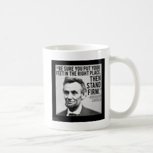 Abe Lincoln & "Stand Firm" Quote Coffee Mug