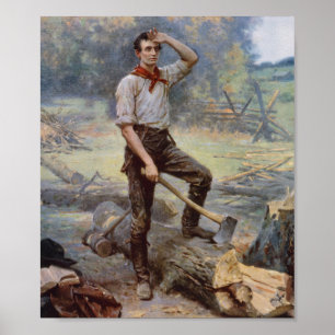 Abe Lincoln The Rail Splitter Poster