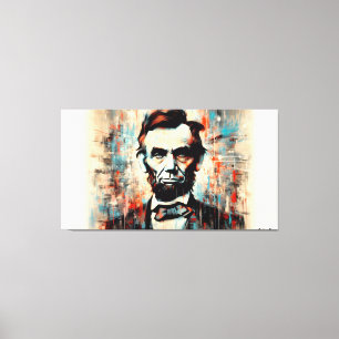 ABE LINCOLN  U.S PRESIDENT 5 CANVAS PRINT
