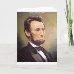 Abe Lincoln "Wiser" Quote Gifts Tees Cards Etc