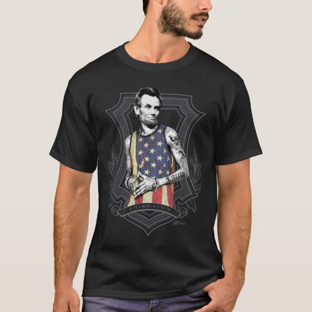 Abe Lincoln with Tattoos T-shirt (Front)