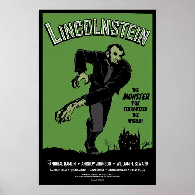 Abe Lincolnstein. Abraham Lincoln Frankenstein Poster (Front)