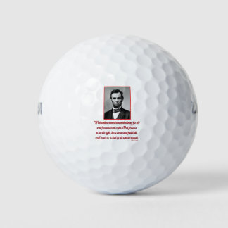 Abe-Malice-towards-none Golf Balls