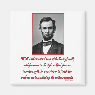 Abe-Malice-towards-none Magnet