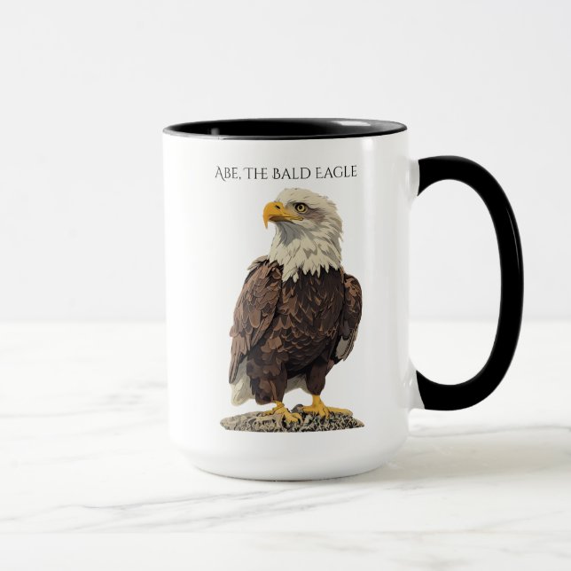 Abe the Bald Eagle Mug (Right)