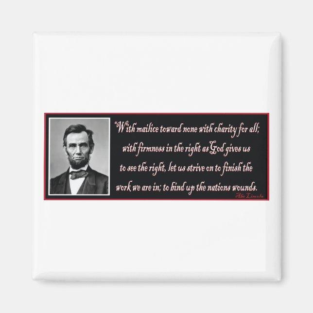 Abe-With-Mailce-Towards-None Magnet (Front)