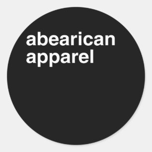 Abearican Apparel - Classic Round Sticker