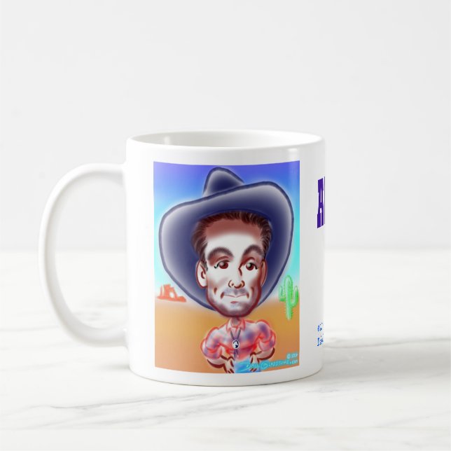Abeed's Cowboy Caricature Mug (Left)