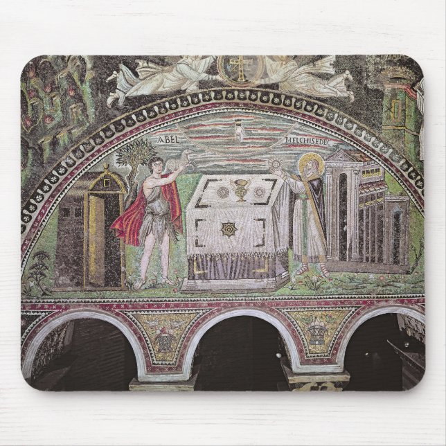 Abel and Melchisedech offering at the Altar Mouse Mat (Front)