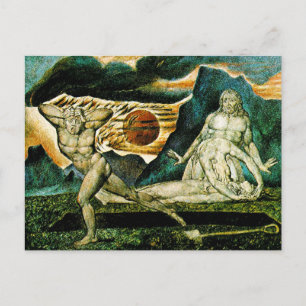 Abel Found by Adam & Eve Postcard