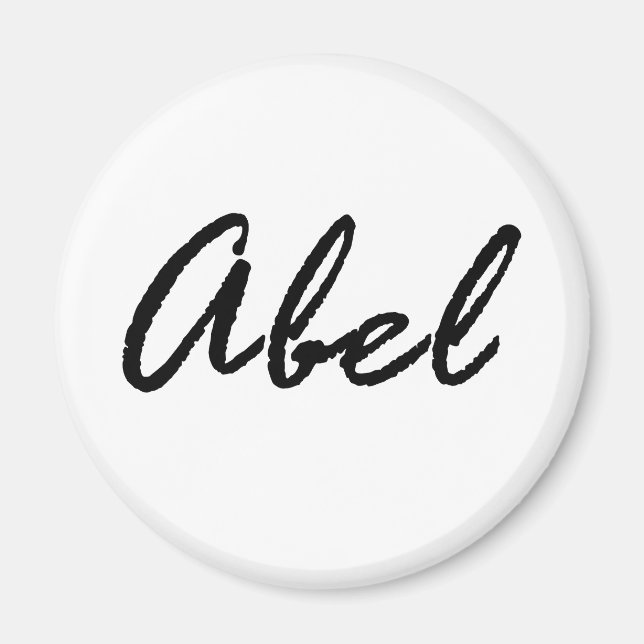 Abel name magnet (Front)