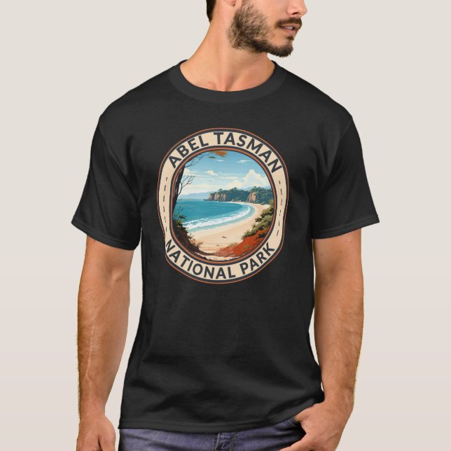 Abel Tasman National Park New Zealand Travel Retro T-Shirt (Front)