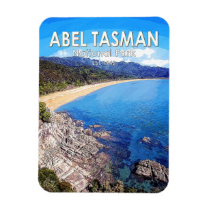 Abel Tasman National Park New Zealand Vintage  Magnet