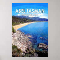 Abel Tasman National Park New Zealand Vintage